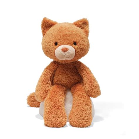 cat gund|gund fuzzy cat stuffed animal.